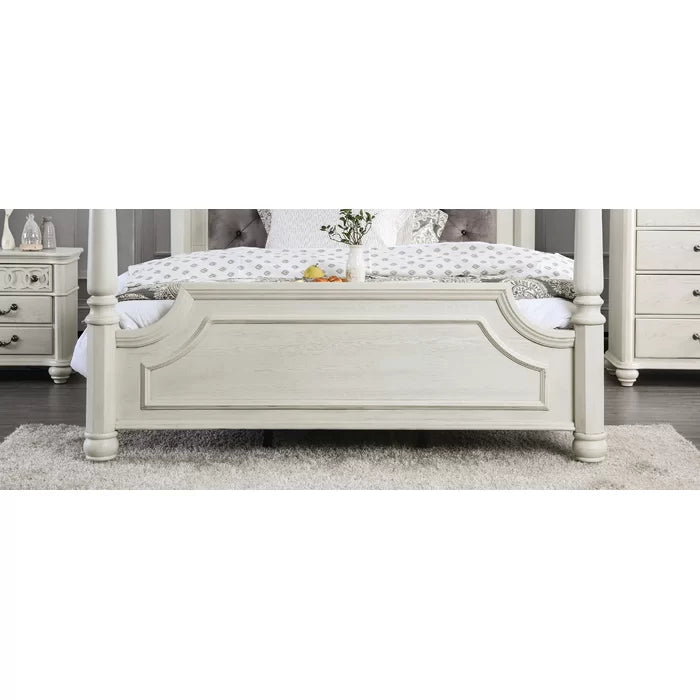 Stylewood Royal Poster Bed with Upholstered Headboard - Furnishiaa -  -